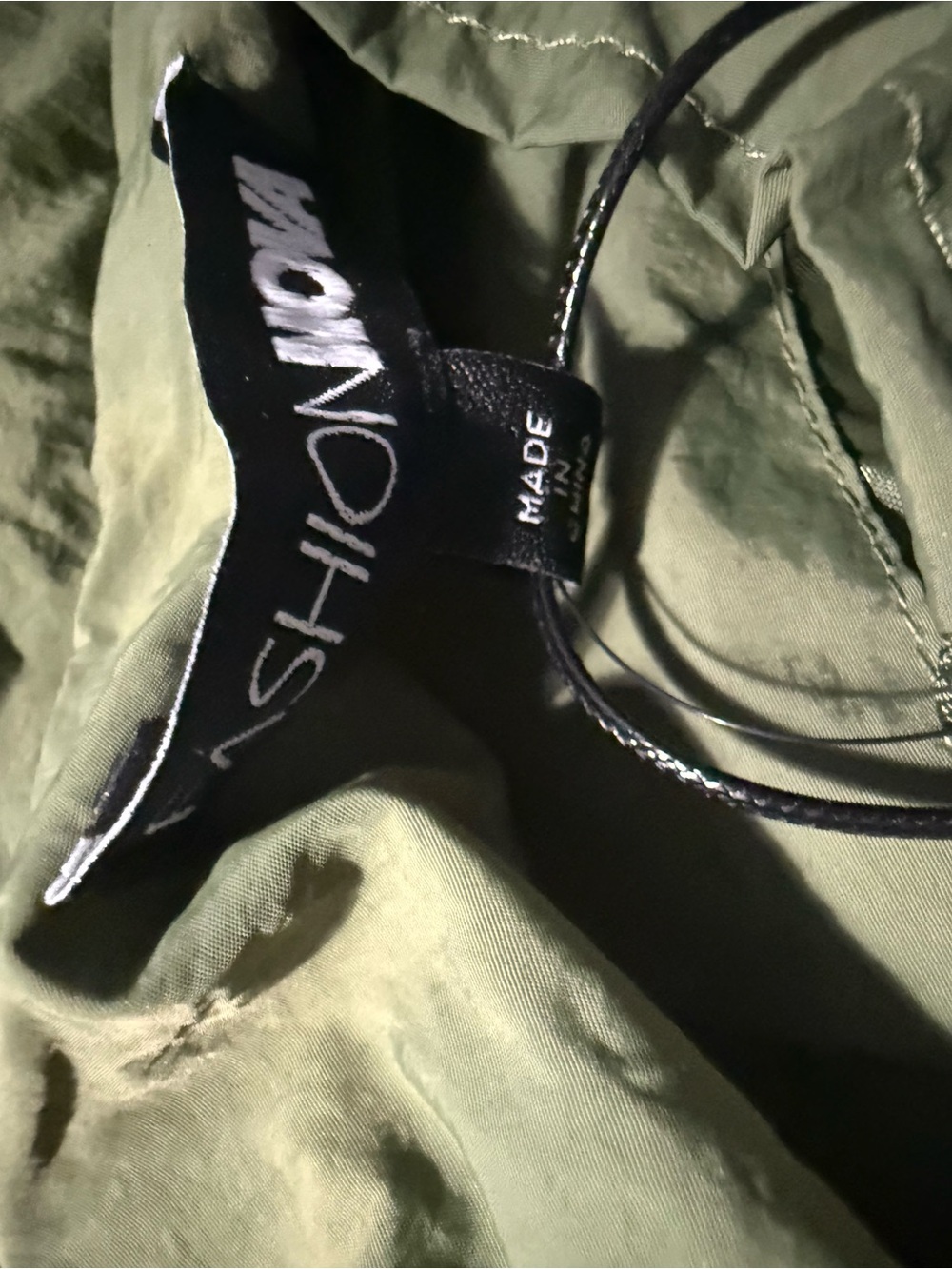 Fashion Nova Olive & Pale Pink Track Suit - Picture 5 of 10